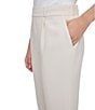 Color:Stony Beige - Image 5 - Pleated Front Straight Leg Pocketed Pull-On Pant