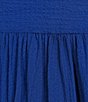 Color:Regatta - Image 3 - Plus Size Short Sleeve V-Neck Belted Midi Fit and Flare Dress
