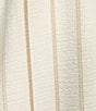 Color:Khaki Multi - Image 3 - Sleeveless V-Neck Tie Waist Striped Midi Dress