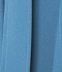 Color:Steel Blue - Image 3 - Sleeveless V-Neck Tie Waist Wide Leg Scuba Crepe Jumpsuit