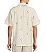 Color:Winter White - Image 2 - Big & Tall Relaxed Fit Palm Valley Short Sleeve Woven Shirt