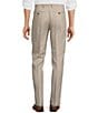 Color:Natural - Image 2 - Classic Fit Flat Front Fancy Linen Pants