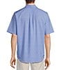 Color:Periwinkle - Image 2 - Isle Breeze Printed Performance Stretch Short Sleeve Woven Shirt