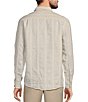 Color:Natural - Image 2 - Solid Linen Long Sleeve Woven Shirt