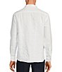 Color:White - Image 2 - Solid Linen Long Sleeve Woven Shirt