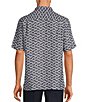 Color:Midnight Blue - Image 2 - Tossed Palms Short Sleeve Woven Shirt