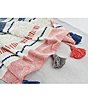 Color:Mallard - Image 2 - Barton Striped Mixed Media Tassel Decorative Throw Blanket