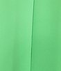 Color:Margarita - Image 3 - Plus Size Harlow Matte Crepe Round Neck 3/4 Sleeve A-Line Dress