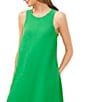 Color:Lush Green - Image 3 - Crew Neck Sleeveless Bow Open Back Moss Crepe Maxi Dress