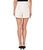 Color:New Ivory - Image 2 - High Waisted Crepe Pleated Shorts
