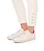 Color:Ultra White - Image 3 - Indigo Wash Pearl Cuff Skinny Denim Jeans
