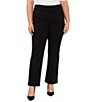Color:Rich Black - Image 1 - Plus Size Mini Bootcut Workwear Ponte Pants