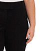 Color:Rich Black - Image 3 - Plus Size Mini Bootcut Workwear Ponte Pants