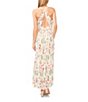 Color:New Ivory - Image 2 - Sleeveless Floral Open Back Maxi Dress