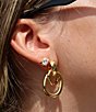 Color:Gold - Image 2 - Crystal The Flash 18K Plated Stud Earrings