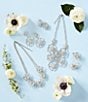 Color:Silver/Crystal - Image 2 - Antoinette Flower Crystal Statement Necklace