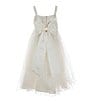 Color:Ivory - Image 2 - Little Girls 2T-6X Embroidered Bodice Mesh Glitter Dress
