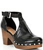 Color:Black - Image 1 - Julez Leather Heeled Clogs