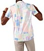 Color:Off White/Pattern - Image 2 - King Street Printed Short Sleeve Performance Polo Shirt