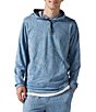 Color:Dusty Blue - Image 1 - Long Sleeve Calm Palm Hoodie