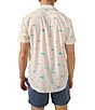Color:Optic White - Image 2 - Short Sleeve The Big Fish Breeze Tech 2.0 Friday Woven Shirt