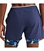 Color:Navy - Image 2 - Solid/Tyrannosaurus Print 5.5#double; Inseam Shorts