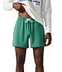 Color:Dark Green - Image 1 - The Dazed And Camp-Fused 5.5#double; Inseam Terry Shorts