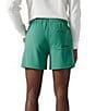 Color:Dark Green - Image 2 - The Dazed And Camp-Fused 5.5#double; Inseam Terry Shorts