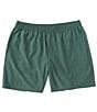 Color:Dark Green - Image 1 - The Greeneries Floral Compression Liner 5.5#double; Inseam Stretch Shorts