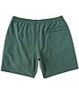 Color:Dark Green - Image 2 - The Greeneries Floral Compression Liner 5.5#double; Inseam Stretch Shorts