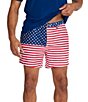 Color:Red/White/Blue - Image 1 - The Mericas 5.5#double; Inseam Shorts