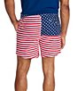 Color:Red/White/Blue - Image 2 - The Mericas 5.5#double; Inseam Shorts