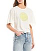 Color:Marshmallow - Image 1 - Circus NY by Sam Edelman Fia Short Sleeve Crop Graphic T-Shirt