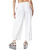 Color:White - Image 2 - Circus NY by Sam Edelman Mid Rise Drawstring Crop Parachute Cargo Pants