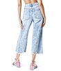 Color:Vanishing Act - Image 2 - Circus NY by Sam Edelman Mid Rise Frayed Hem Crop Wide Leg Jeans