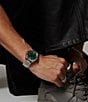Color:Silver - Image 6 - Men's Automatic Water Resistance 50 Silver Green Watch