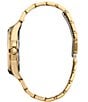 Color:Gold - Image 3 - Men's Peyton Three Hand Gold Stainless Steel Bracelet Watch