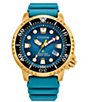Color:Teal - Image 1 - Unisex Promaster Dive Three Hand Teal Strap Watch