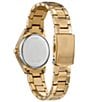 Color:Champagne Gold - Image 2 - Women's Crystal Three Hand Champagne Gold Stainless Steel Bracelet Watch