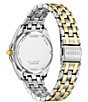 Color:Two Tone - Image 3 - Women's Peyton Three Hand Two Tone Stainless Steel Bracelet Watch