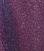 Color:Grape - Image 4 - Glitter Off-The-Shoulder Ruffle Trim Long Dress