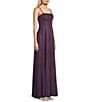 Color:Grape - Image 3 - Glitter Shine Corset Sleeveless Long Dress