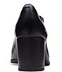 Color:Black Leather - Image 3 - Artisan Freva55 Strap Leather Mary Jane Pumps