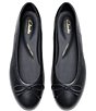 Color:Black - Image 5 - Signature Fawna Lily Leather Bow Ballet Flats