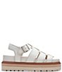 Color:Off White - Image 2 - Signature Orianna Twist Leather Platform Sandals