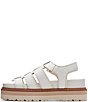 Color:Off White - Image 4 - Signature Orianna Twist Leather Platform Sandals