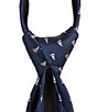 Color:Navy - Image 2 - 14#double; Sailboats Zipper Tie