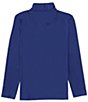 Color:Navy - Image 2 - Big Boys 8-20 Long Sleeve Solid Synthetic 1/4 Zip Pullover