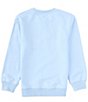 Color:Blue - Image 2 - Big Boys 8-20 Long Sleeve Washed Solid Terry Crew Neck Sweatshirt