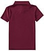 Color:Burgundy - Image 2 - Big Boys 8-20 Short Sleeve Pique Polo Shirt
